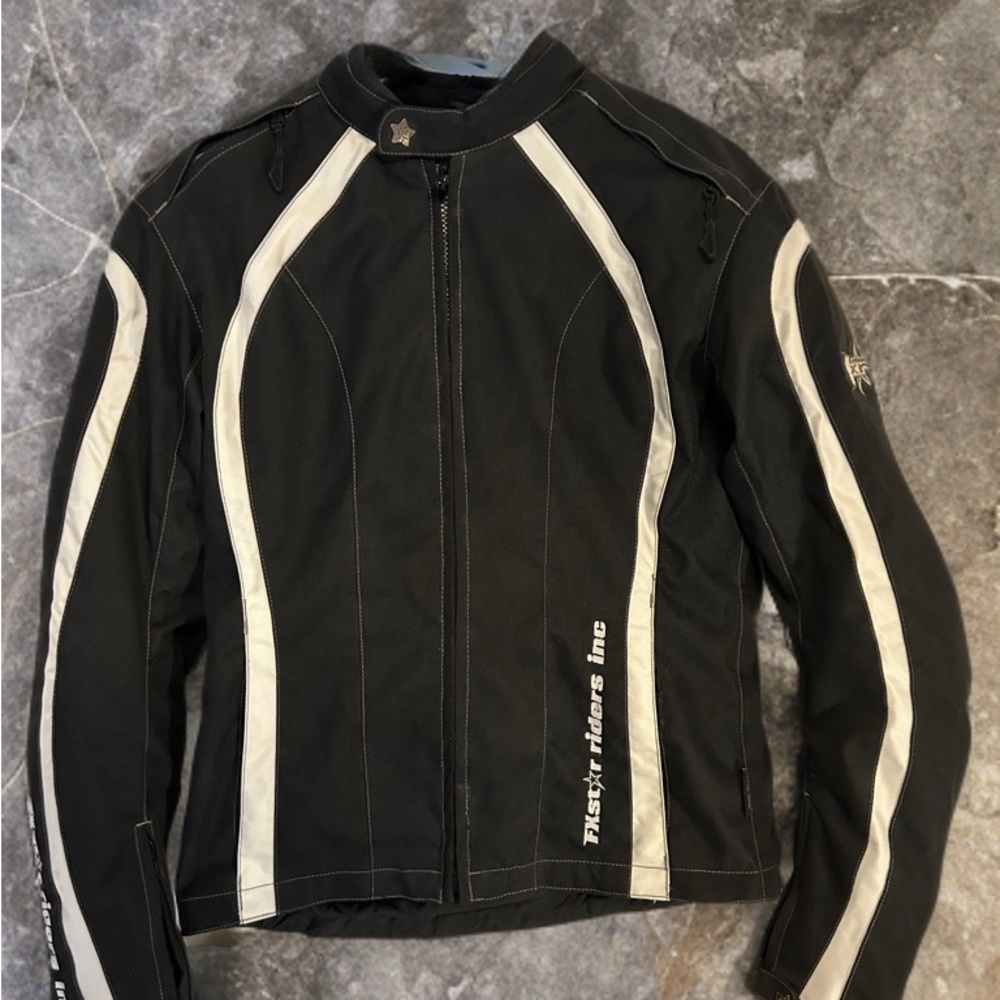 FXR Women’s size 8 Racing Jacket. Black and White. Snowmobile Winter Sport - Picture 2 of 10